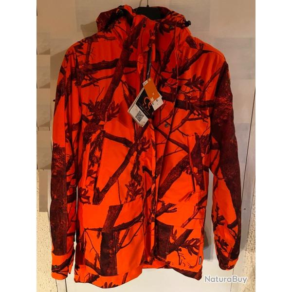 Veste camo orange avec membrane respirante et imperm�able