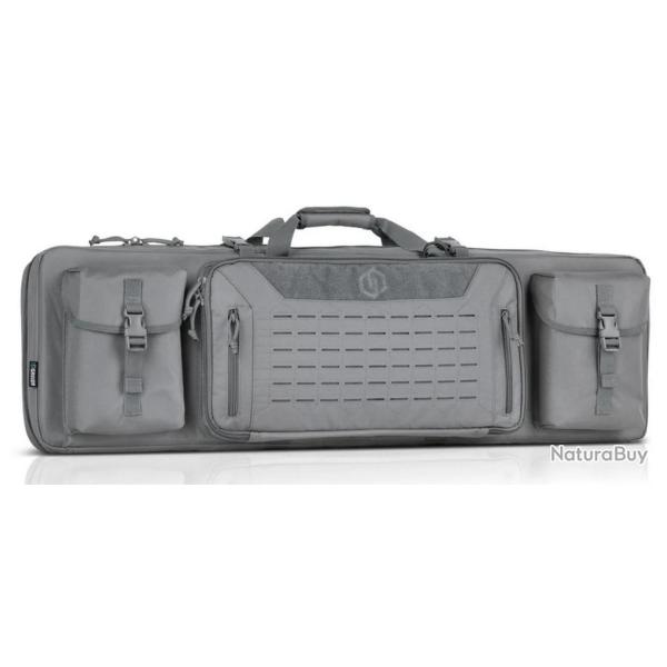 HOUSSE SAVIOR URBAN WARFARE DOUBLE RIFLE 36" GRIS