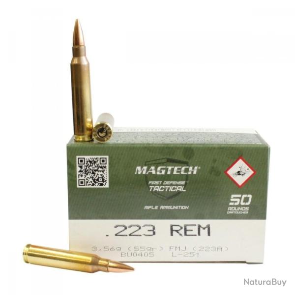 Magtech Tactical FMJ 223 rem 55 grs (x50)