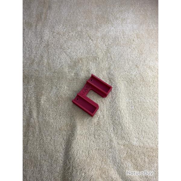 Talon double Chargeur CZ455 CZ457 Rouge Feu