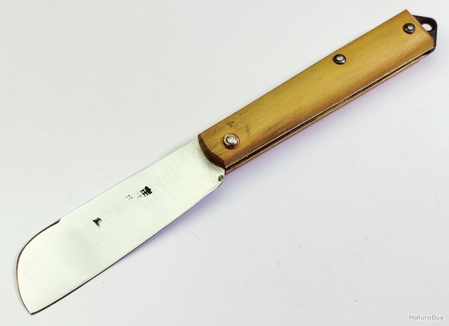 Couteau Fourchette Voyage Militaire Paris – Manche Palissandre, Reproduction D'époque 1900