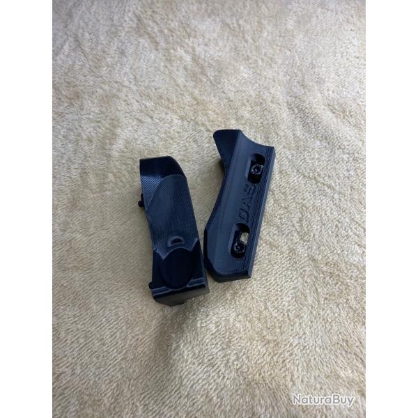 Paire de Thumb Rest (Repose pouce) pour fixation M-LOK id�al PRS V2 PETG NOIR