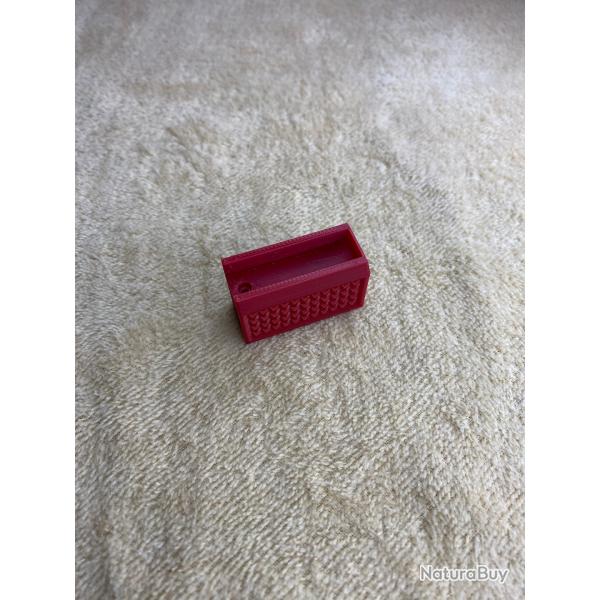 Talon de chargeur CZ455 CZ457 Mod�le TCZ-TriLos (base pad) rouge feu