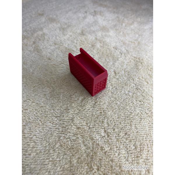 Talon de chargeur CZ455 CZ457 Mod�le TCZ-TriFull (base pad) Rouge feu