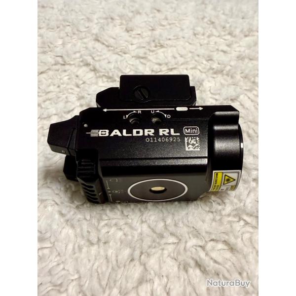 Lampe Torche Olight BALDR RL Mini - 600 Lumens - Laser Rouge