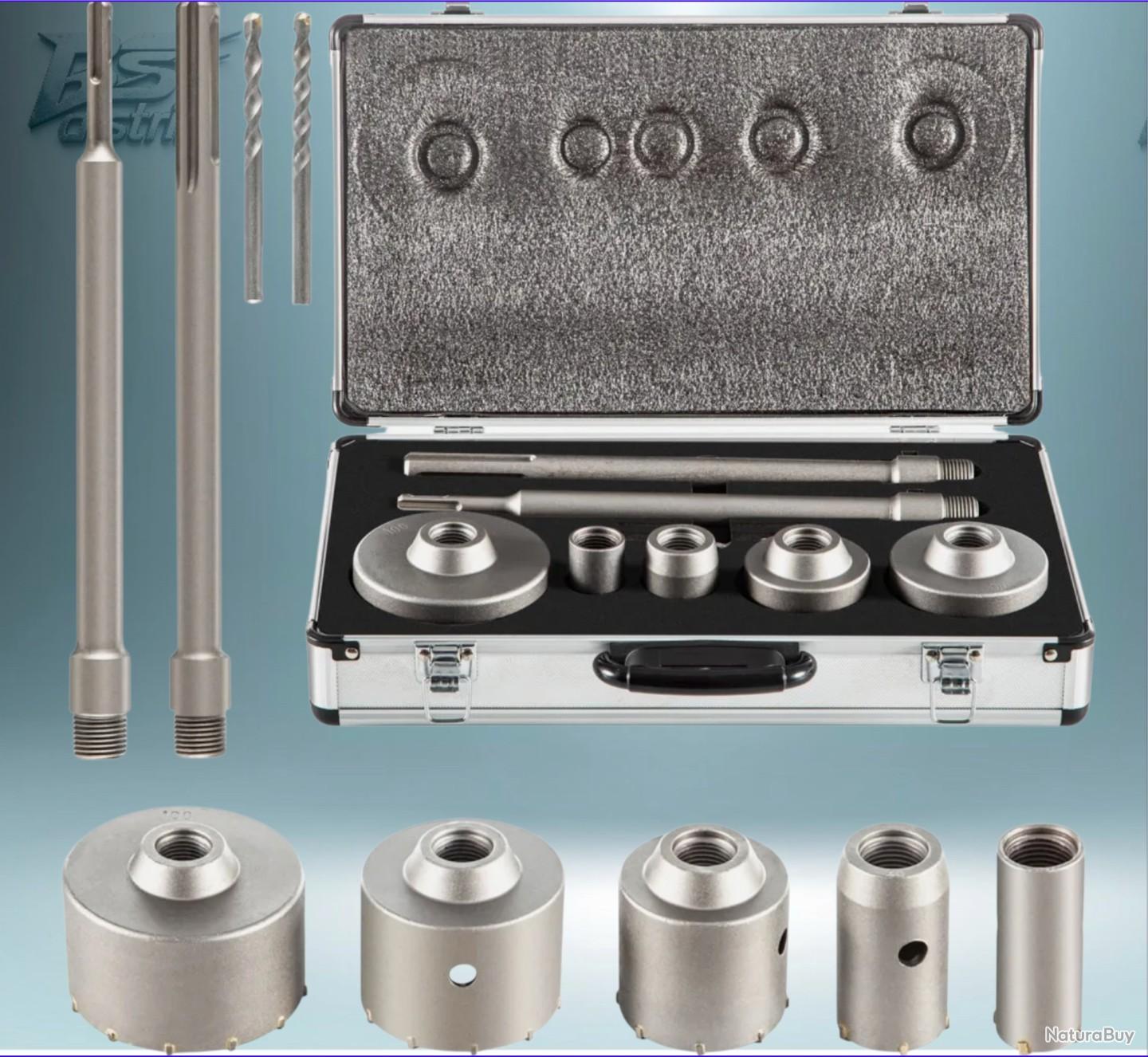 SALI Bohrkronen Set 5 Stück 30/40/65/80/100mm Kernbohrer Steinbohrer