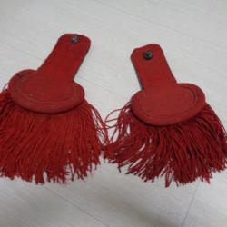 Epaulettes &agrave; franges rouge Infanterie 14/18 WW1