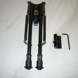 Vente flash !!! Bipied   genre harris ( 9" - 13 " pouces ) + adaptateur pour rail de ( 20 &agrave; 22 mm )