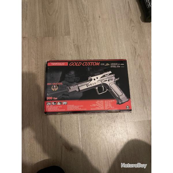 Tanfoglio Gold Custom culasse m�tal blowback 4.5 mm