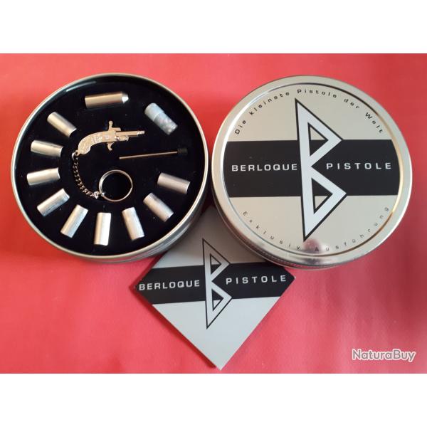 Pistolet Berloque miniature avec cartouches et fus�es �clairantes avec coffret - Neuf de stock -