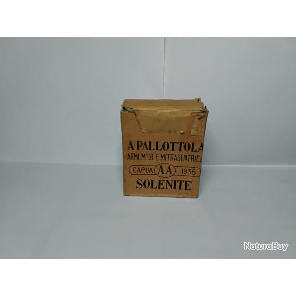 Boite de munition CARCANO  Calibre : 6.5x52