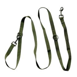 LAISSE NYLON PLATE 3 POSITIONS - Kaki - 