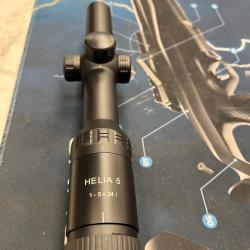 Kahles Helia 5, 1-5x24 &agrave; rail ret 4dot + montage embase weaver 21mm( picatinny)