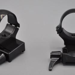 Colliers Acier Rusan QD avec extension  - TIKKA T3X - Diam&egrave;tre 34mm - Hauteur 14 mm