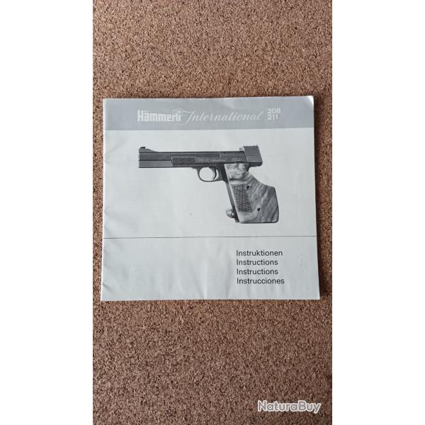 Mode D'emploi H�mmerli international 208 , 211 .