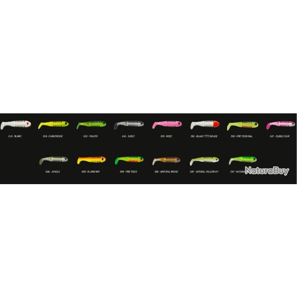 SKELETON 18CM BOITE DE 5 PIECES FIRE TIGER PAILLETTE