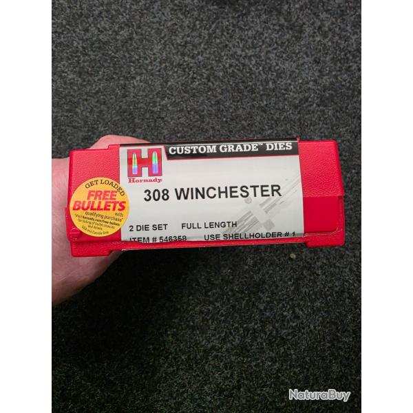 JEUX D'OUTILS HORNADY CUSTOM GRADE 308 w