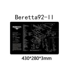 Tapis Nettoyage Beretta 92-11 Vue Eclat&eacute;e Arme Pistolet Revolver LIVRAISON OFFERTE