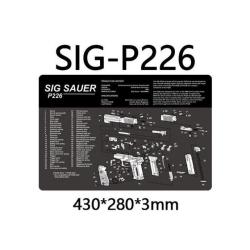 Tapis Nettoyage SIG P226 Vue Eclat&eacute;e Arme Pistolet Revolver LIVRAISON GRATUITE
