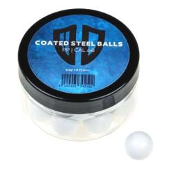 Billes Acier avec rev&ecirc;tement polymere BLANC 9.9 g - Cal 68 - Pot 20 - HD24