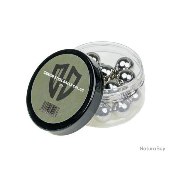 Billes Full Acier Chrom� 7.5g Brise Vitre- Cal 68 - Pot 20 - HD24