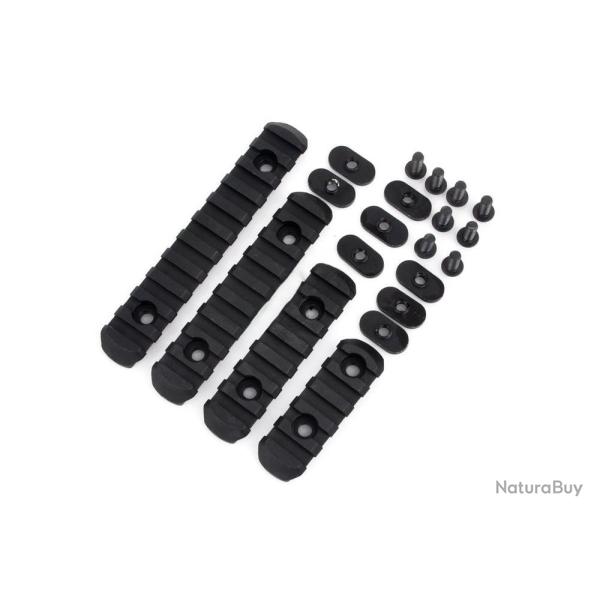 Rails de montage Mlock MOE polym�re MP Noir Pack de 4