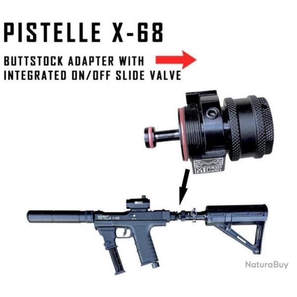 Adaptateur Air Comprim� MaxPower Avec Purge OnOff pour PISTELLE X-68 - MCS