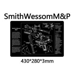 Tapis Nettoyage Smith & Wesson M&P Vue Eclat&eacute;e Arme Pistolet Revolver LIVRAISON GRATUITE