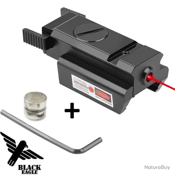 Laser Rouge Airsoft Black Eagle BS-8 Stealth v2.0 - Rail Picatinny 20 mm - Classe 3R