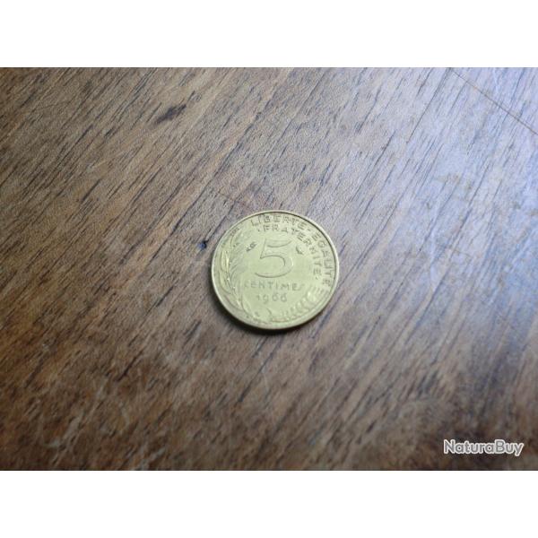 monnaie  5  centimes marianne 1966