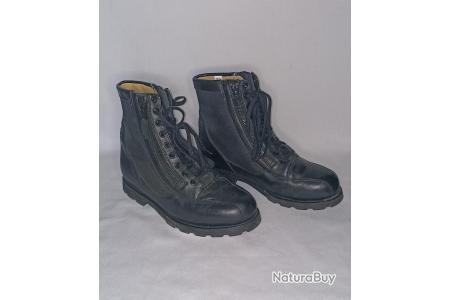 Bottes de Pilote Luftwaffe en velours et cuir véritable (Marron
