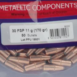 Ogives PPU Cal. 30-30 170grs FSP - sachet de 50 unit&eacute;s