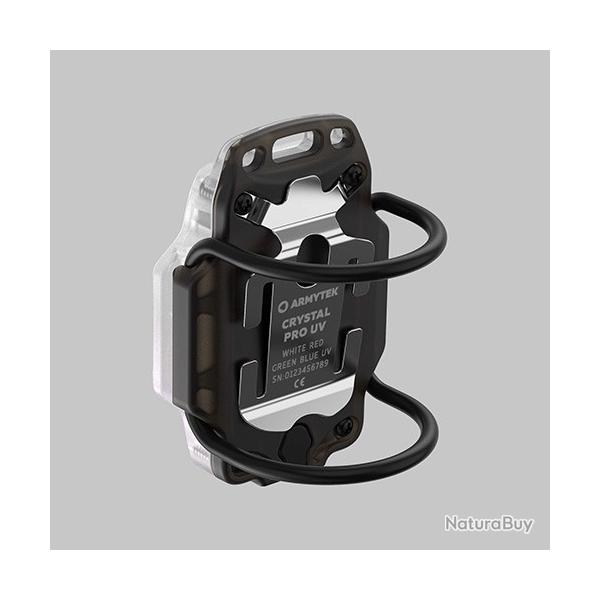 Lampe Frontale Armytek Crystal PRO UV Gris - 200 Lumens - Lumi�re Blanche/Rouge/Verte/Bleu/UV