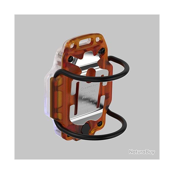 Lampe Frontale Armytek Crystal PRO UV Jaune- 200 Lumens - Lumi�re Blanche/Rouge/Verte/Bleu/UV