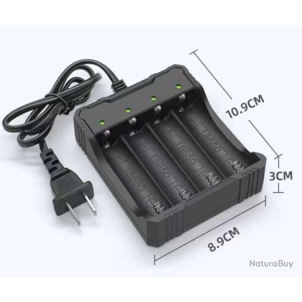 Num'axes chargeur pour batterie Li-ion 18650