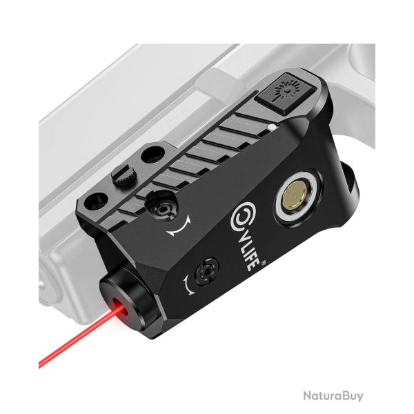 Viseur laser rouge CVLife - Charge magn�tique USB - Rail Picatinny