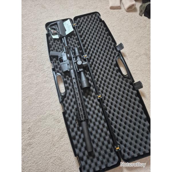 Aero pr�cision AR 10 cal 7.62x51 16 pouces - R�ducteur de son - Lunette Arken EP5 5-25-56 D34