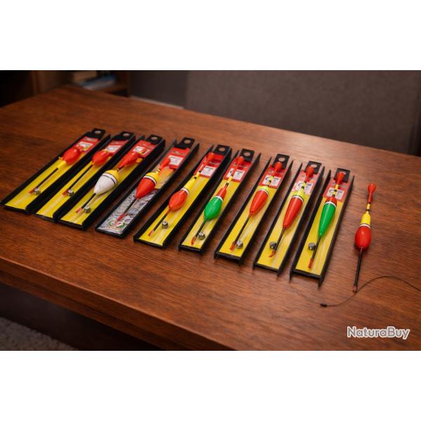 Lot p�che 27 pi�ces - Flotteurs, plombs et hame�ons - Truite et poissons blancs - Neuf