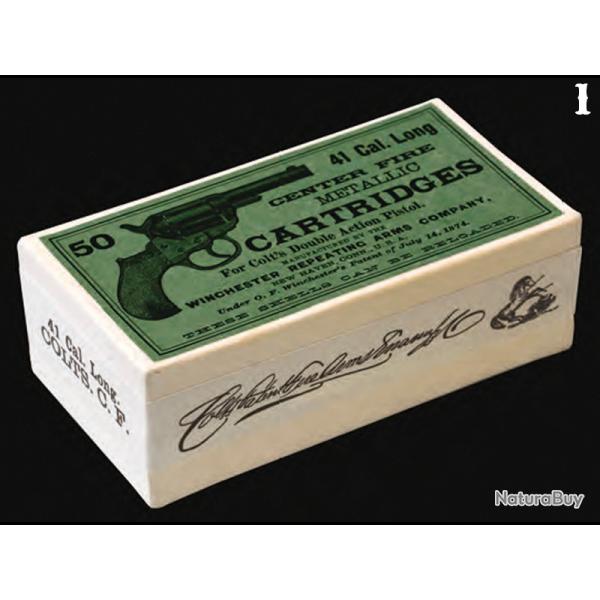 BO�TE WINCHESTER VIDE 50 CARTOUCHES .41 LONG COLT POUR COLT 1877 "THUNDERER"-1880 (REPRODUCTION)