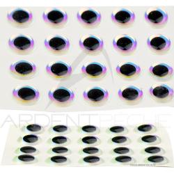 Yeux 3D adh&eacute;sifs super pearl &Oslash; 4mm