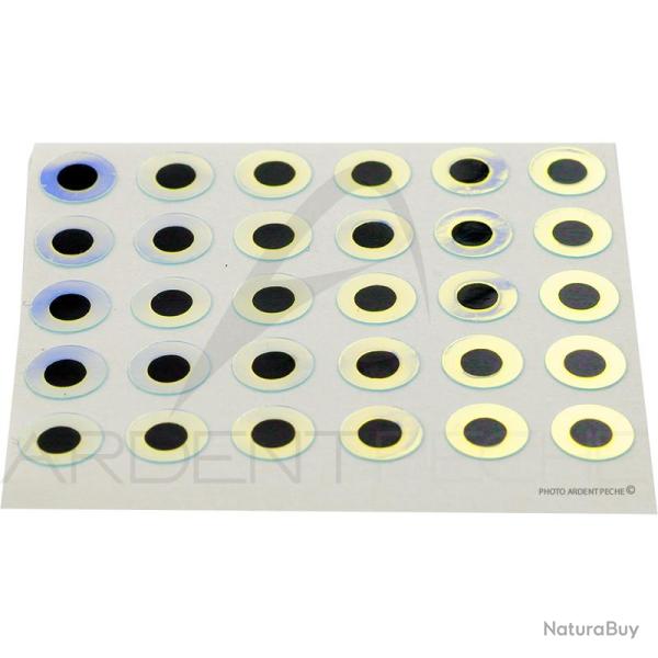Yeux plats adh�sifs super pearl 3mm