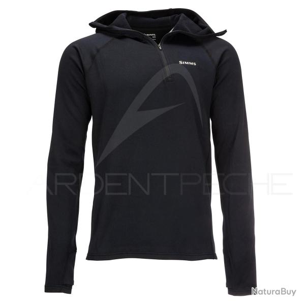 Sous-v�tement SIMMS Heavyweight Baselayer Hoody Black 3XL