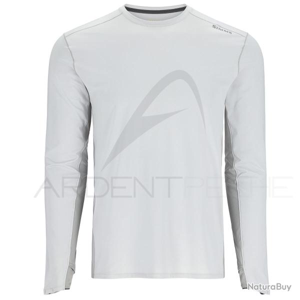 Tee shirt SIMMS Solarflex Crew Sterling/Cinder 3XL