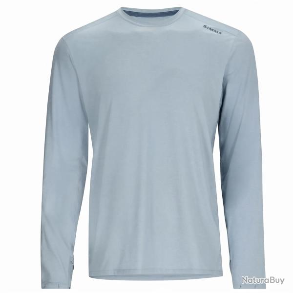 Tee shirt SIMMS Solarflex Crew Steel Blue Heather 3XL