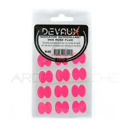 Indicateur de touche DEVAUX adh&eacute;sif rose fluo