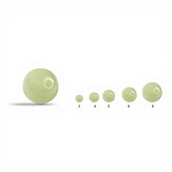 Perle plastique phospho rondes &Oslash; 3mm