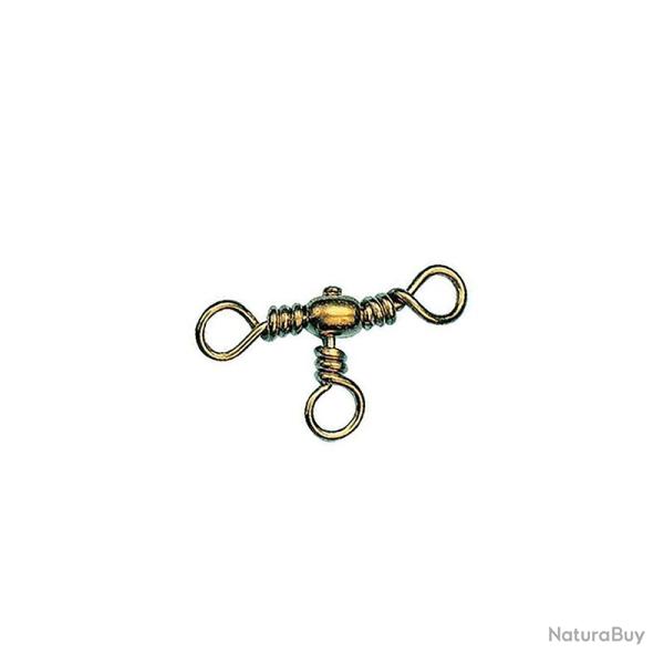 Emerillon triple pater noster FLASHMER n�2 (28mm)