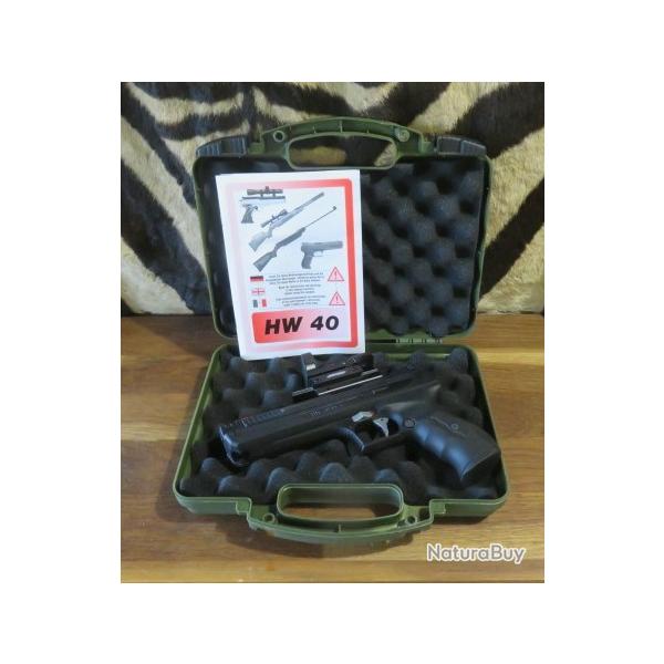 Pistolet � air comprim� WEIHRAUCH HW40 PCA cal.4.5mm + point rouge
