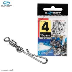 Agrafe SUNSET Rolling with hanging snap ST S 3017 n&deg;10 (5kg)