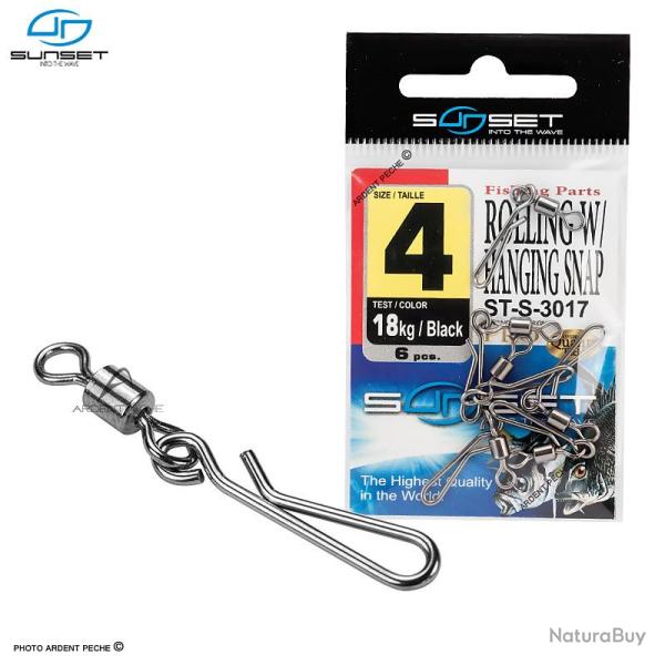 Agrafe SUNSET Rolling with hanging snap ST S 3017 n�10 (5kg)